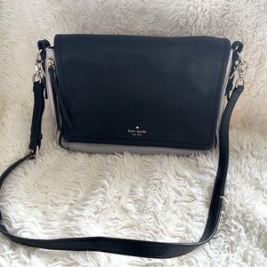 Kate Spade Crossbody Bag Two-Tone Black and Nude